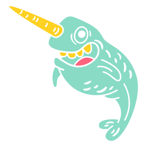 Crazy narwhal cut out