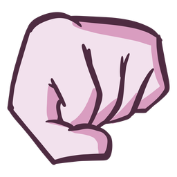 Fist color stroke PNG Design