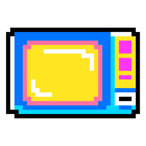 PixelArt dos anos 80 + Elementos de néon - 10 Desenho PNG
