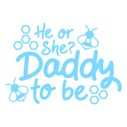 Babyshower dad lettering PNG Design