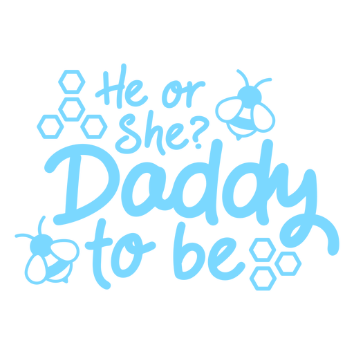 Babyshower dad lettering
