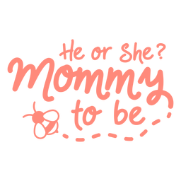 Babyshower mom lettering