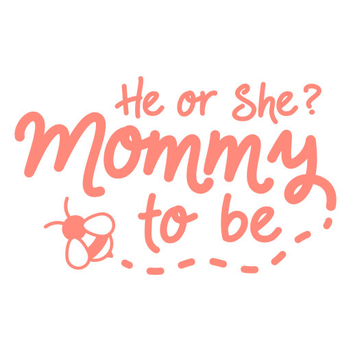Babyshower mom lettering