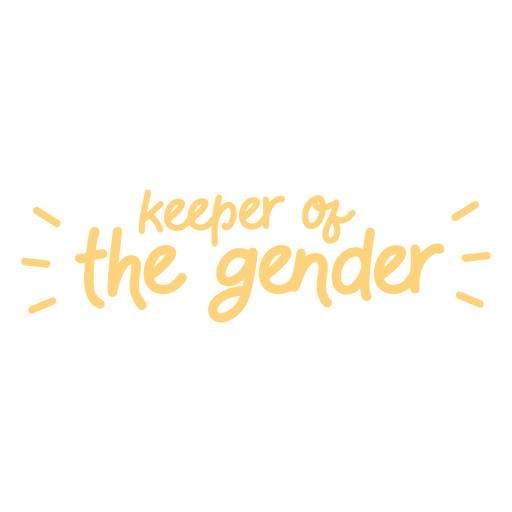 Gender reveal party lettering