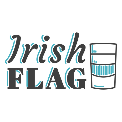 Irish flag label stroke