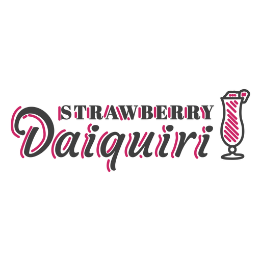Daiquiri-Abzeichen für alkoholische Getränke PNG-Design