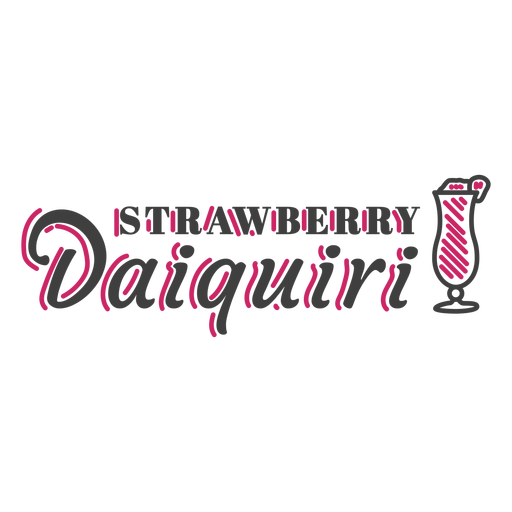 Daiquiri alcoholic drink badge PNG Design