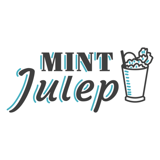 Crachá de bebida Mint Julep Desenho PNG