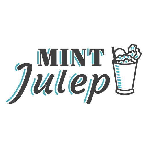 Mint Julep Drink Abzeichen PNG-Design