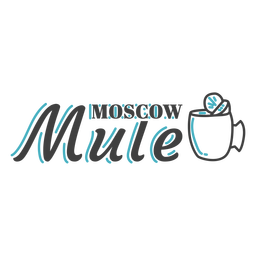 Moscow mule drink badge PNG Design