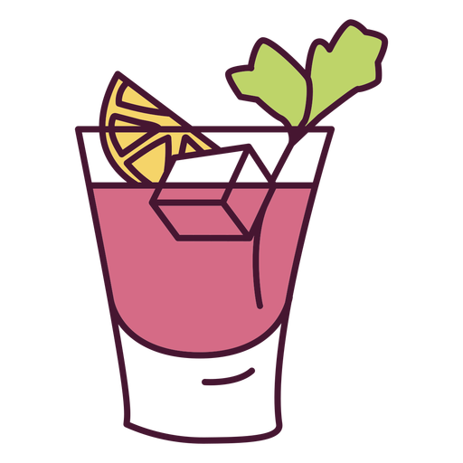 Pink Cocktail Drink PNG & SVG Design For T-Shirts