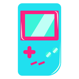 Gameboy halb flach PNG-Design