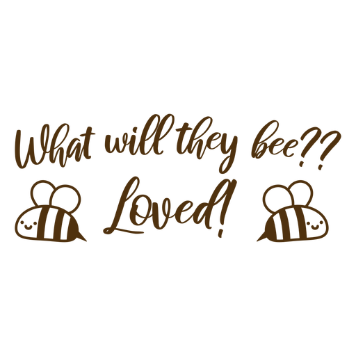 What will it bee badge PNG Design