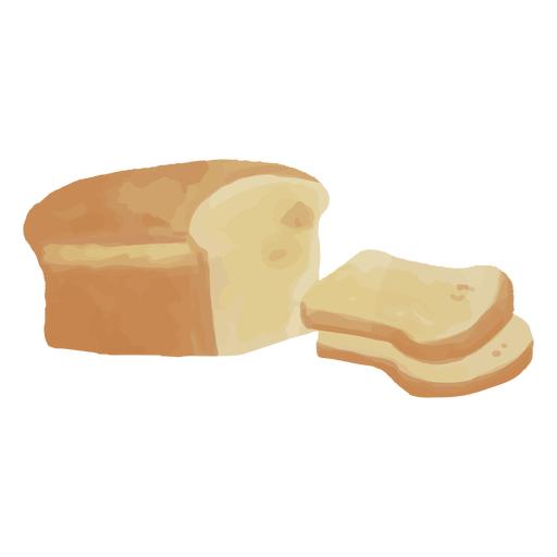 Bread toast realistic PNG Design