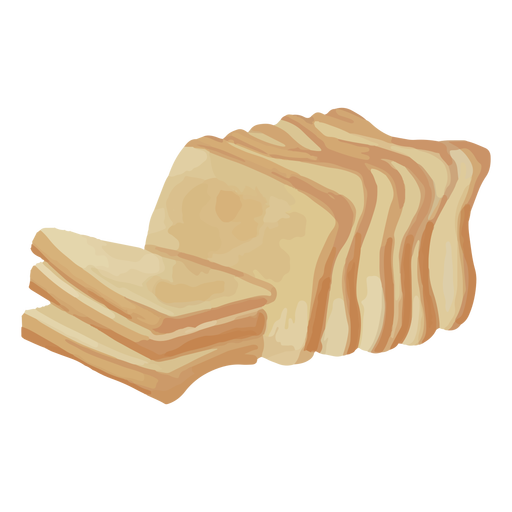 Bread toasts realistic PNG Design