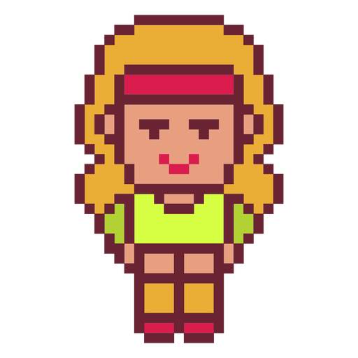 PixelArt-Personajes 80s-Color-Vinyl - 3 Diseño PNG