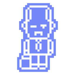 Pixel guy cut out PNG Design