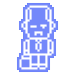 PixelArt-Characters 80s-Invested-Vinyl - 0 Transparent PNG