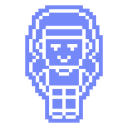 PixelArt-Personajes-Vinilo-invertido de los 80 - 1 Transparent PNG