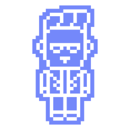 PixelArt-Characters 80s-Invested-Vinyl - 2 Desenho PNG