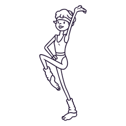 80s Woman Exercise Character PNG & SVG Design For T-Shirts