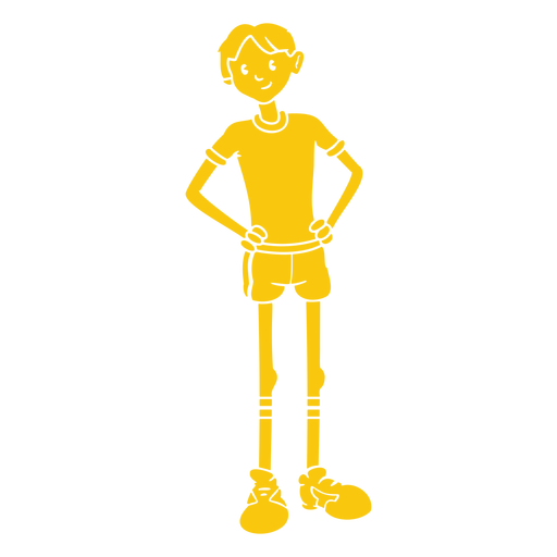 Sports kid cut out PNG Design
