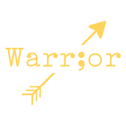 Warrior badge PNG Design