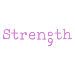 Strength quote badge PNG Design