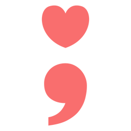 Heart semicolon Transparent PNG