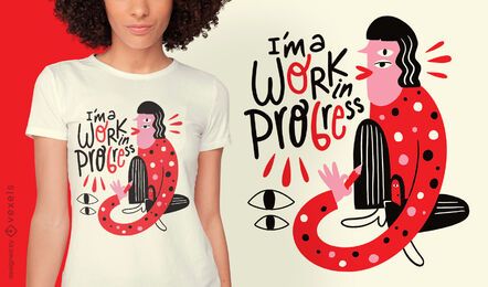 Motivation abstract creature t-shirt design