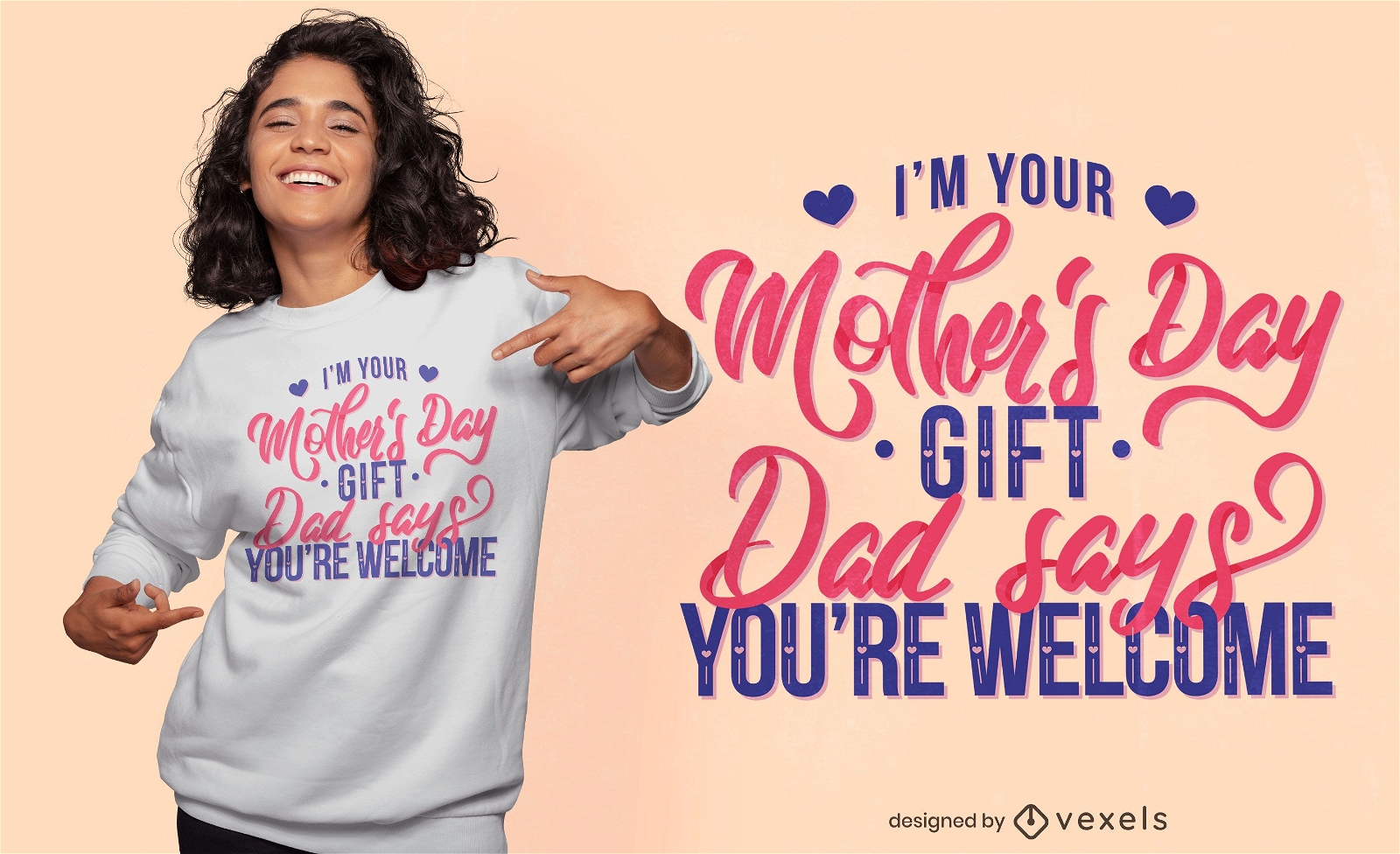 Lustiges Zitat-T-Shirt-Design des Muttertags