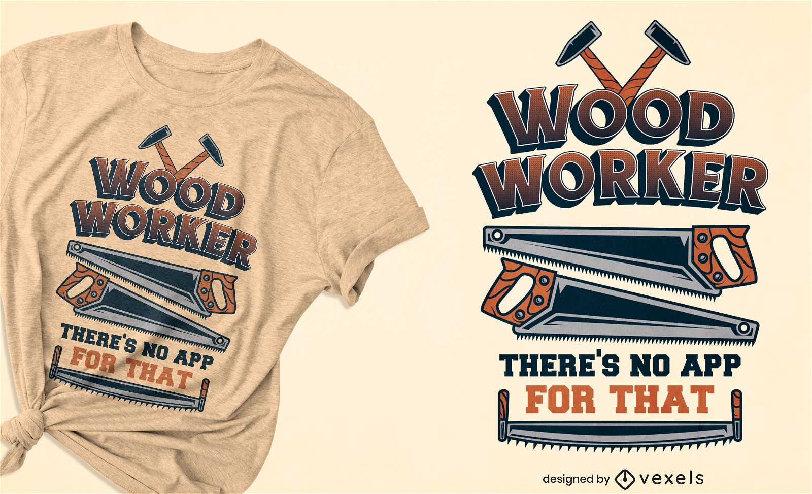 Holzarbeiter zitieren T-Shirt Design