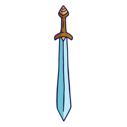 Wide straight sword color stroke 