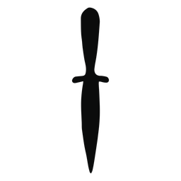 Simple dagger silhouette PNG Design