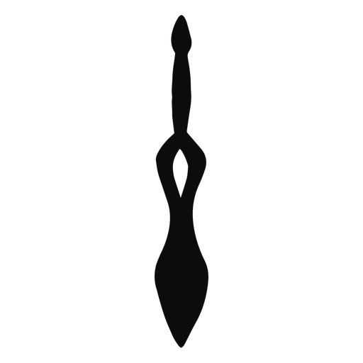 Holed sword silhouette PNG Design