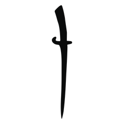 Simple saber sword silhouette PNG Design Transparent PNG