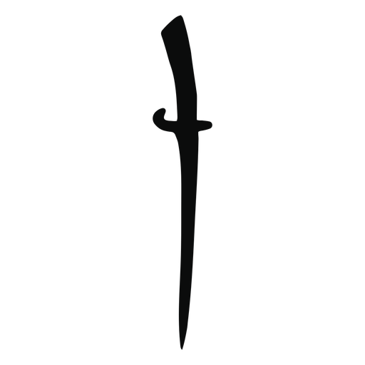 Simple saber sword silhouette PNG Design