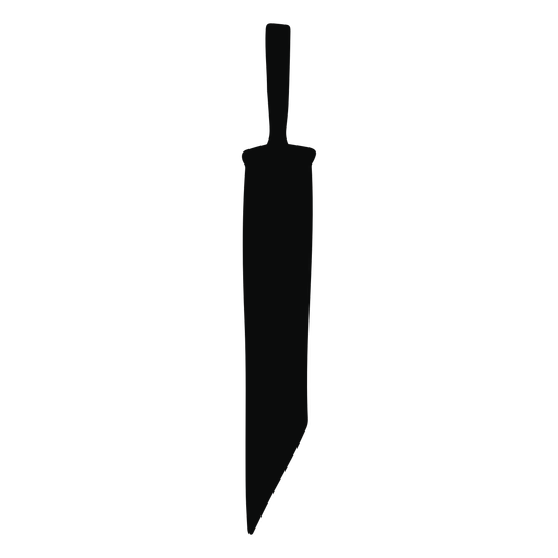 Straight wide sword silhouette PNG Design