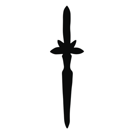 Simple thin sword silhouette PNG Design