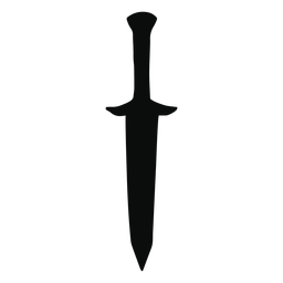 Short dagger silhouette Transparent PNG