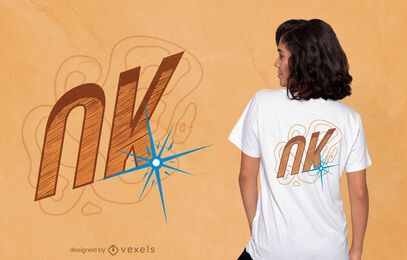 Ok diseño de camiseta de rayo azul láser Ok diseño de camiseta de rayo azul láser