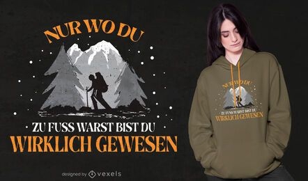 Senderism german quote t-shirt design