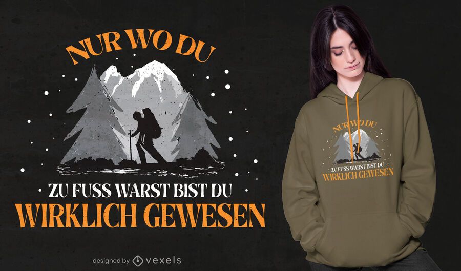 Senderism german quote t-shirt design Senderism german quote t-shirt design