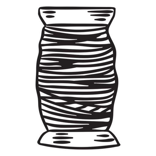 Spool of thread filled stroke PNG Design