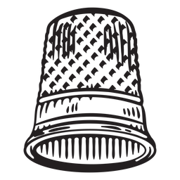Sewing thimble filled stroke   PNG Design Transparent PNG