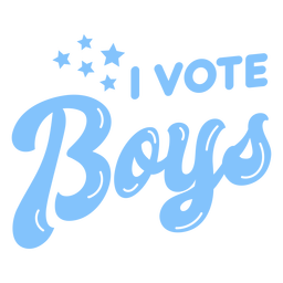I vote boys badge PNG Design Transparent PNG