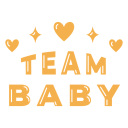 Team baby badge Transparent PNG
