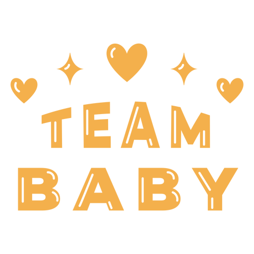 Team baby badge PNG Design