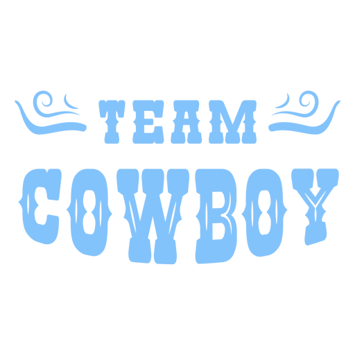 Team cowboy badge