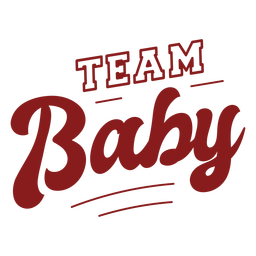 Team baby shower badge Transparent PNG